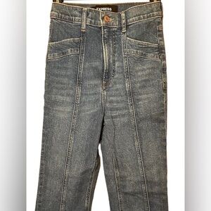 Express straight super high-rise jeans size 0